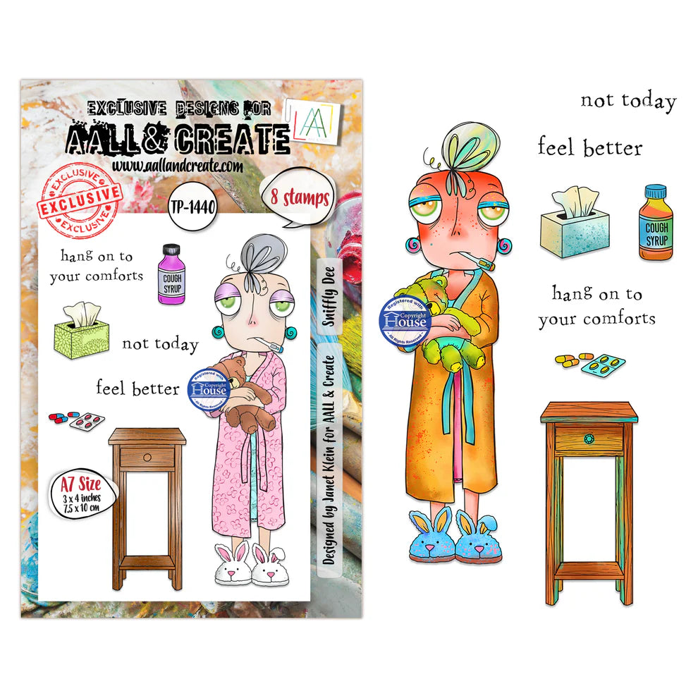 AALL & CREATE - A7 Stamps - Sniffy Dee  #1440