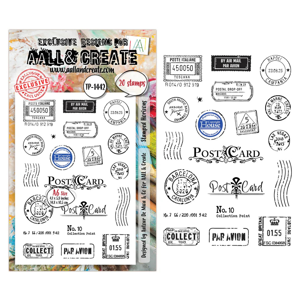 AALL & CREATE - A6 Stamps -Stamped Horizons -#1442