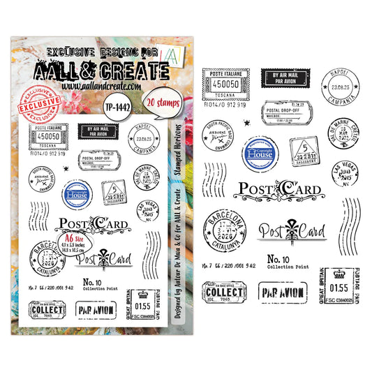 AALL & CREATE - A6 Stamps -Stamped Horizons -#1442