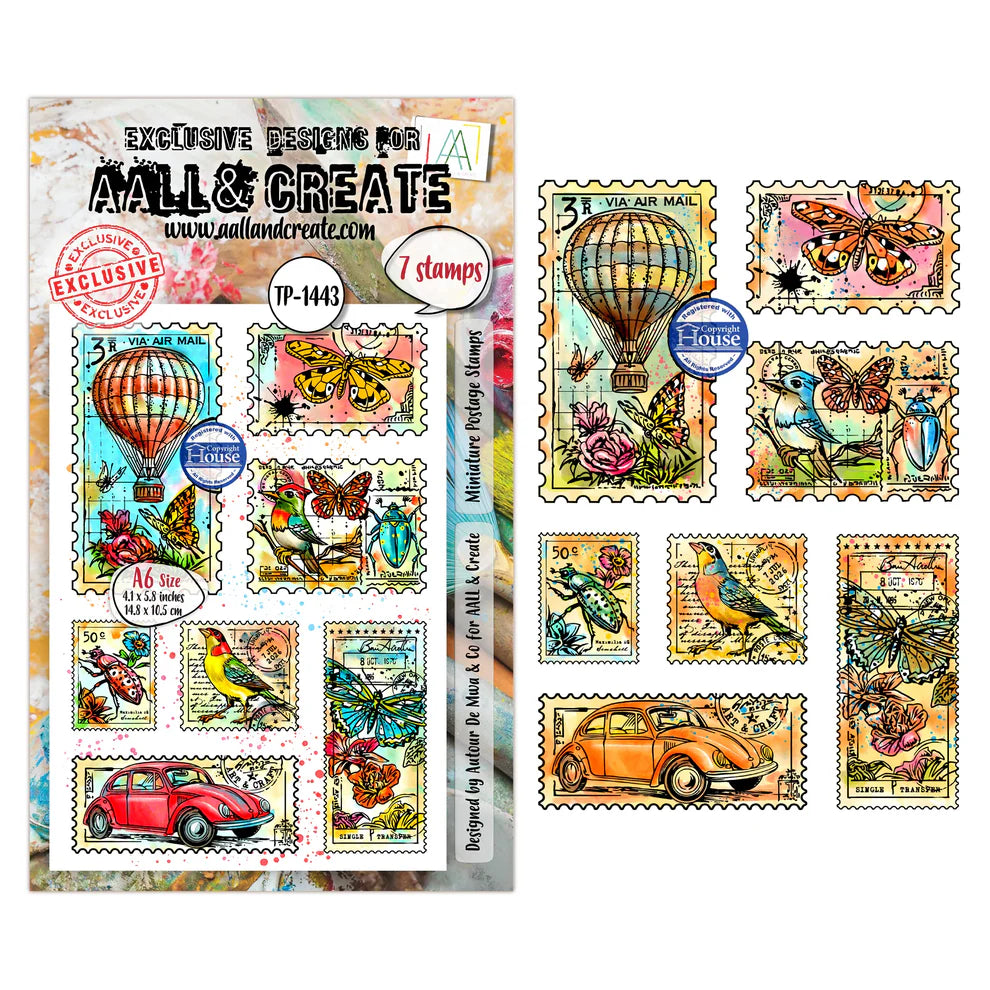 AALL & CREATE - A6 Stamps -Miniature Postage Stamp -#1443