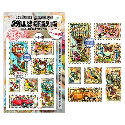 AALL & CREATE - A6 Stamps -Miniature Postage Stamp -#1443