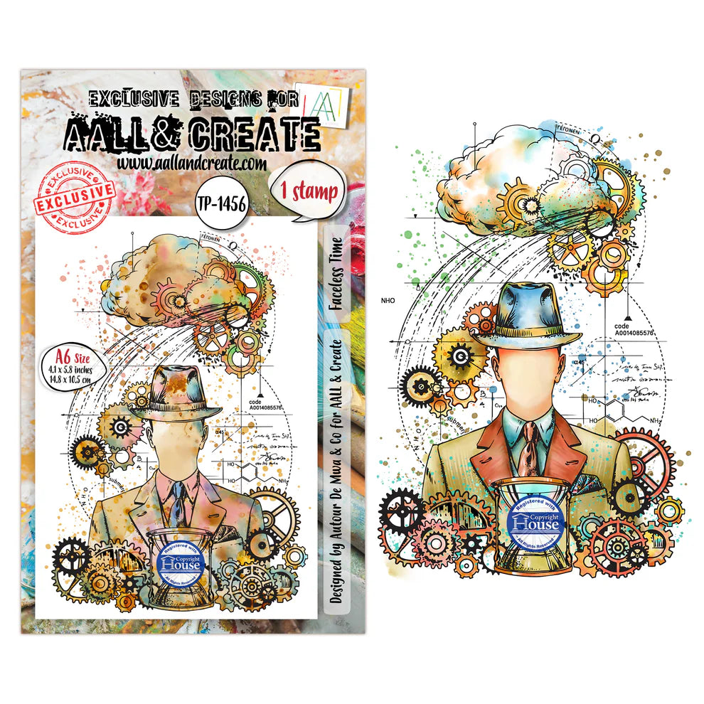 AALL & CREATE - A6 Stamps - Faceless Time - #1456
