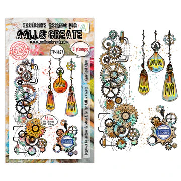 AALL & CREATE - A6 Stamps - Gearlight Glow - #1457