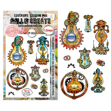 AALL & CREATE - A6 Stamps - Coglight Relics - #1458