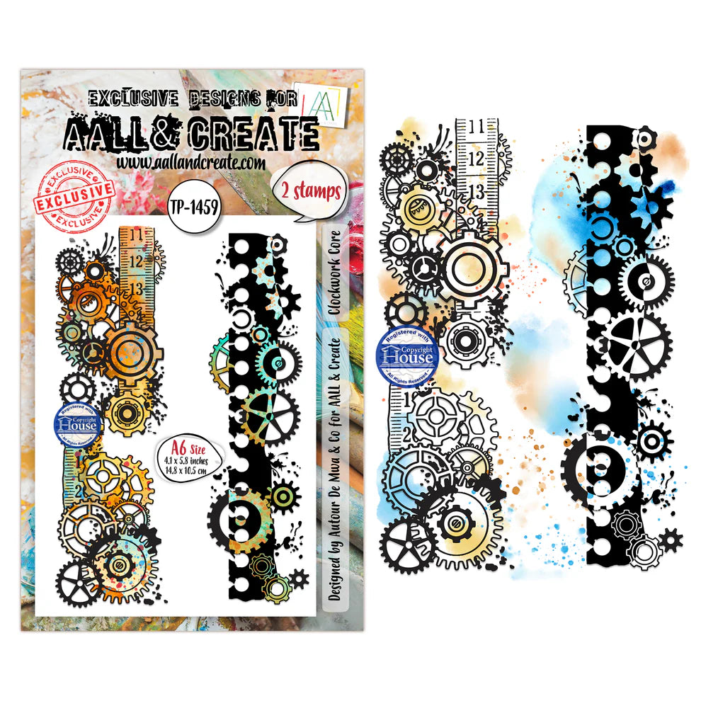 AALL & CREATE - A6 Stamps - Clockwork Core - #1459