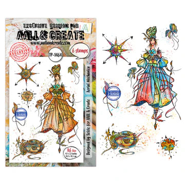 AALL & CREATE - A6 Stamps - Aerial Mechanica - #1465
