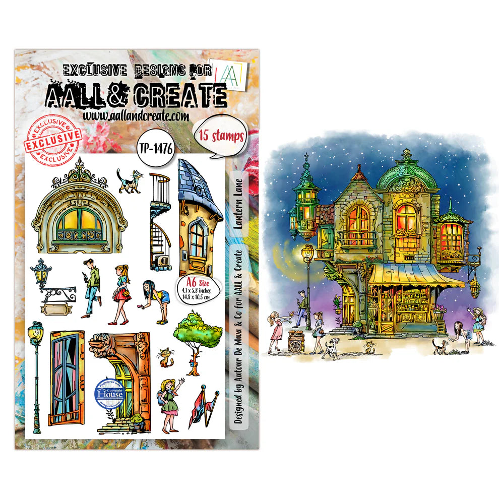 AALL & CREATE - A6 Stamps - Lantern Lane- #1476
