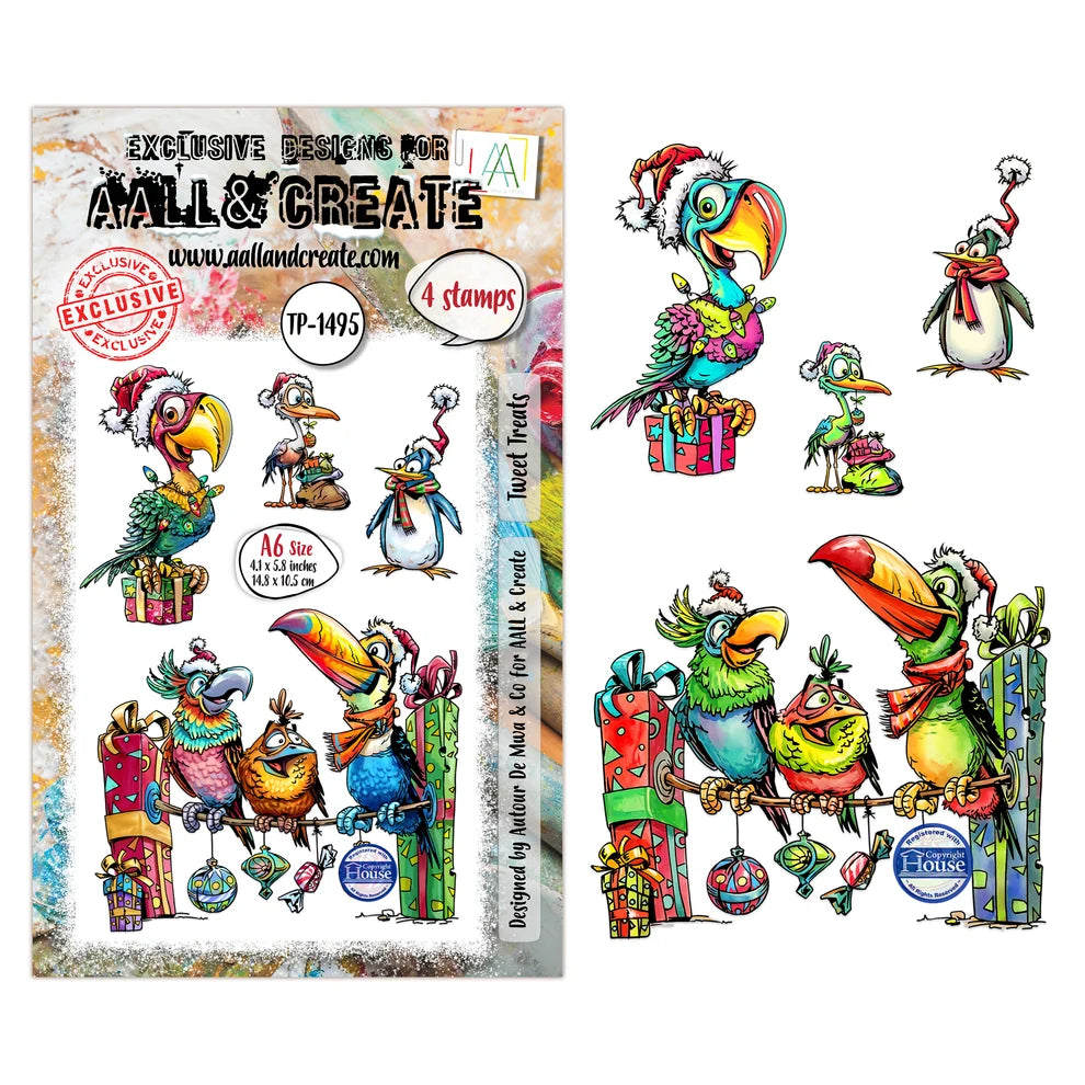 AALL & CREATE - A6 Stamps -Tweet Treats # 1495