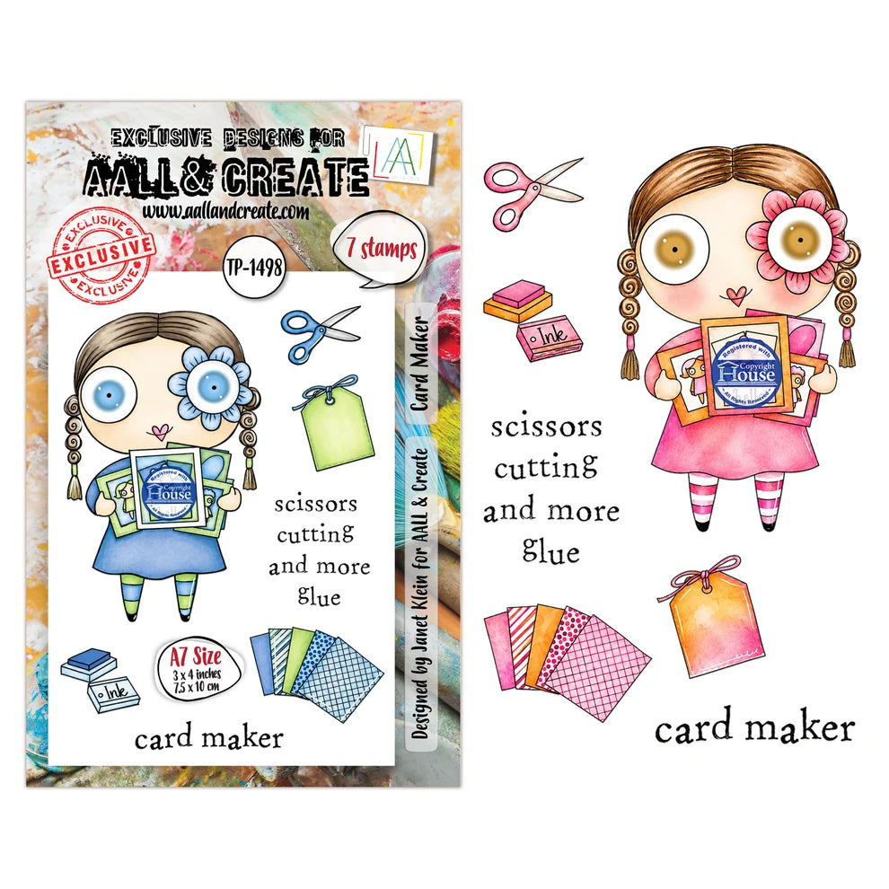 AALL & CREATE - A7 Stamps - Card Maker  #1498