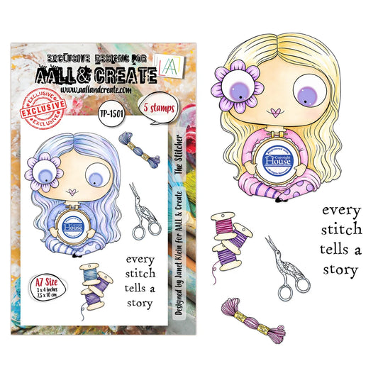 AALL & CREATE - A7 Stamps - The stitcher  #1501