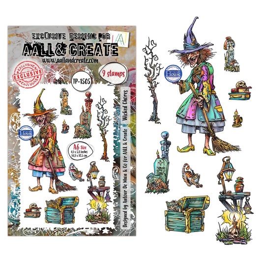 AALL & CREATE - A6 Stamps - Wicked Chores TP - 1505