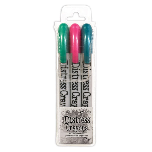 Tim Holtz - Distress Pearl Crayons - Holiday Set #4