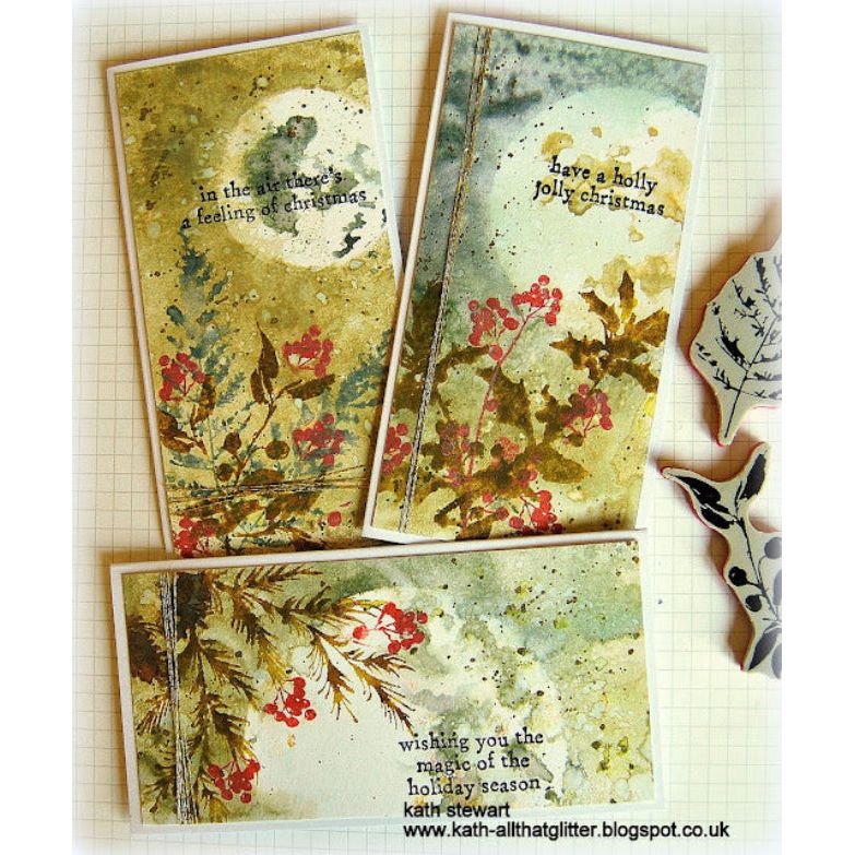 Stamp/Stencil - Stampers Anonymous Mixed Media - Winter Watercolour 