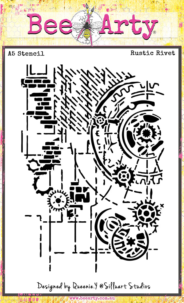 Rustic Rivit Stencil A5 - Rustic Rivet - Timeless Grit – 10Cats