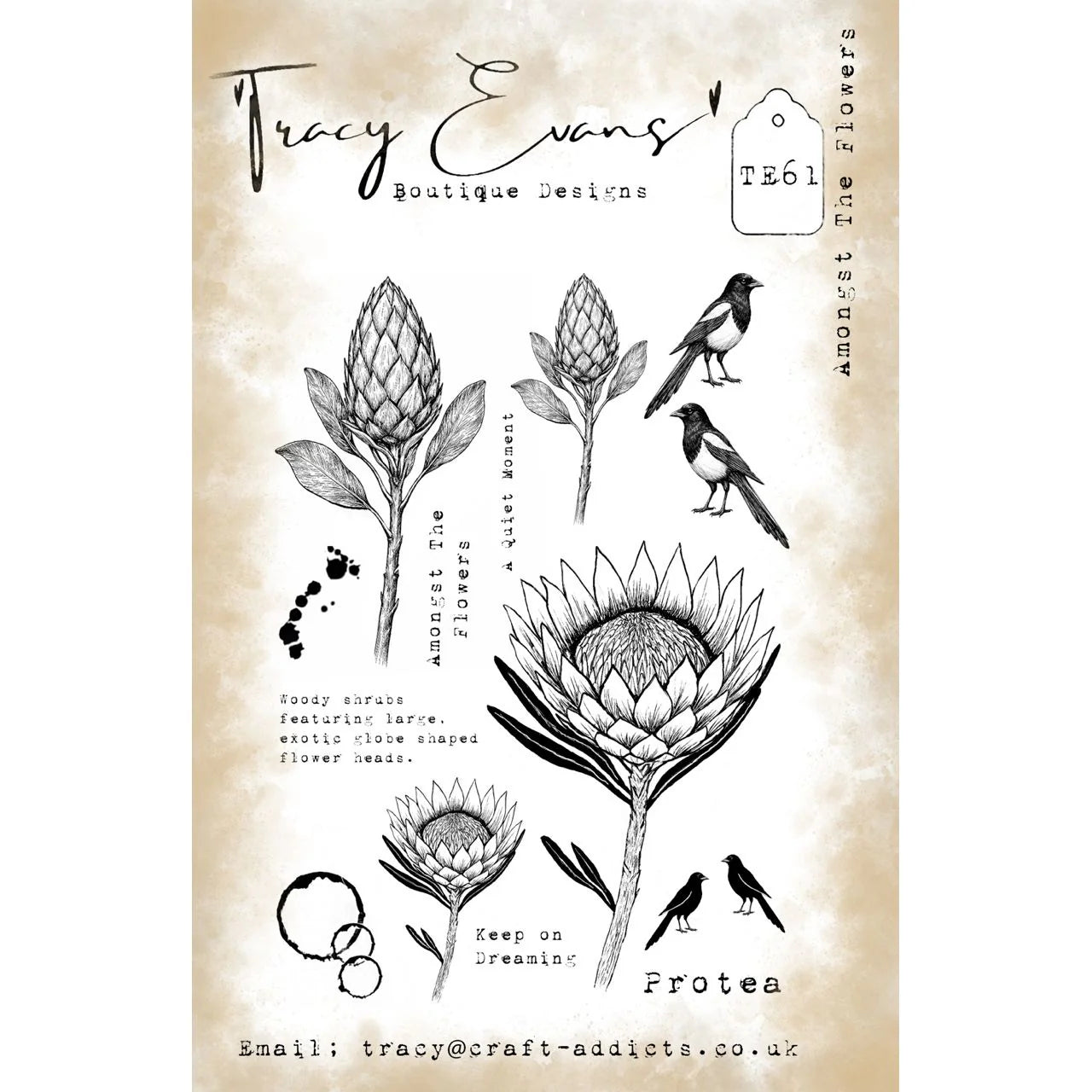 Tracy Evans Boutique Designs - Almost The Flowers TE61