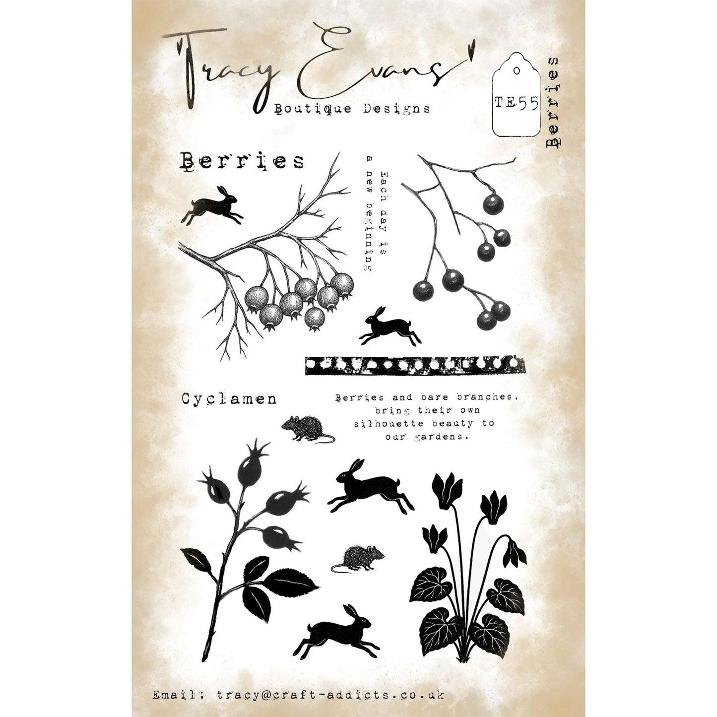 Tracy Evans Boutique Designs - Berries TE55