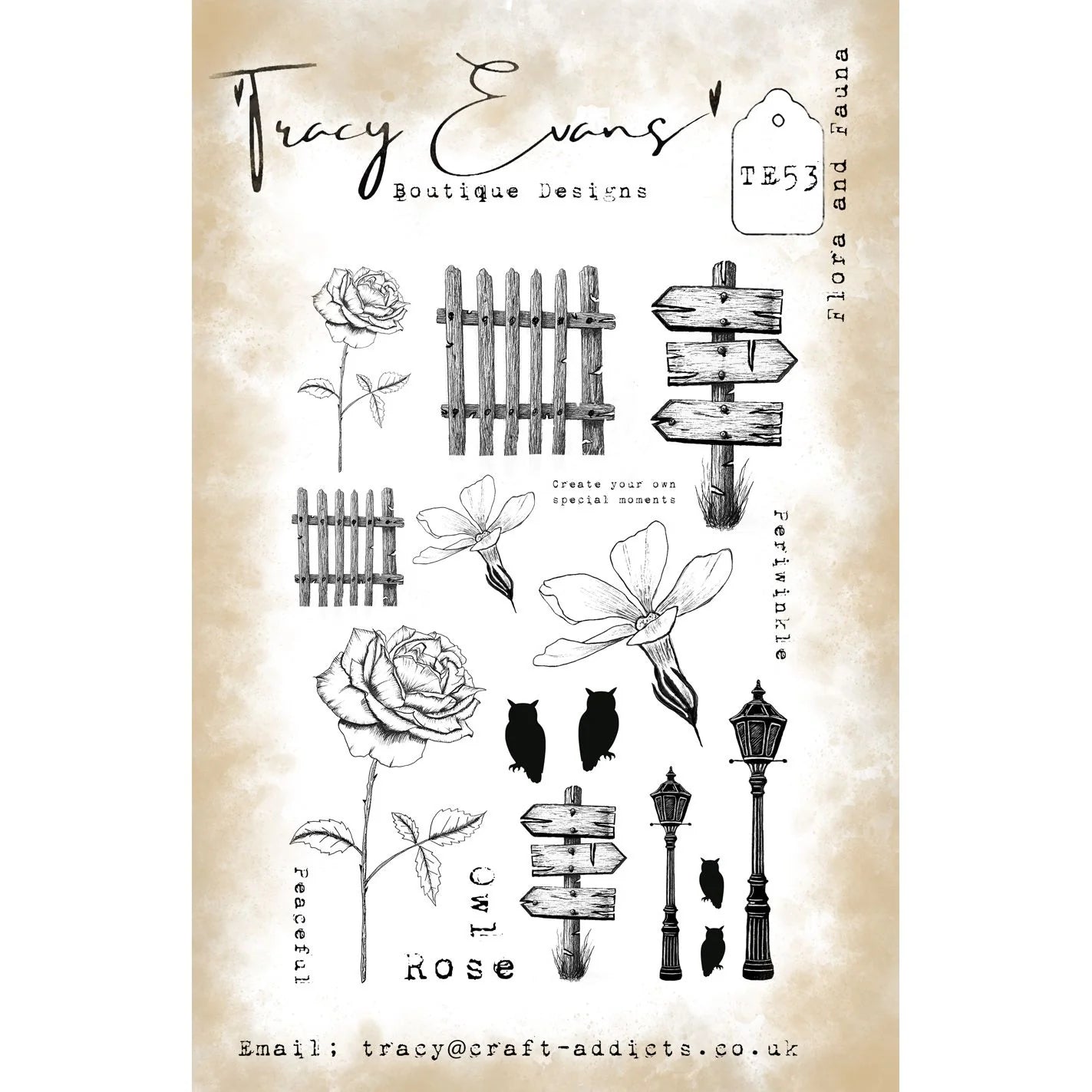 Tracy Evans Boutique Designs - Flora And Fauna TE53