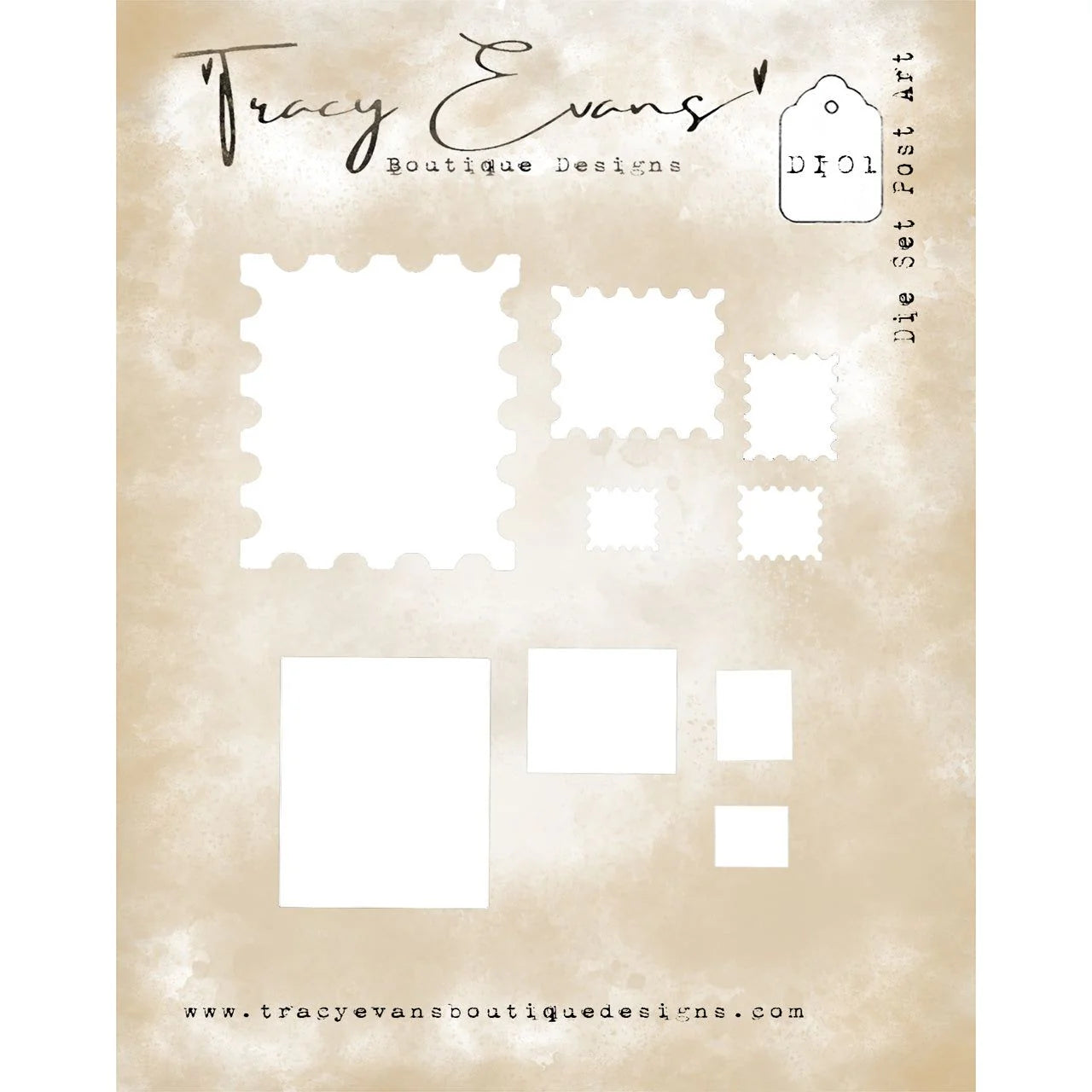 Tracy Evans Boutique Designs - Die Set -  Post Art D101