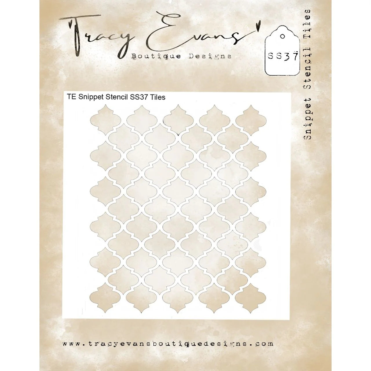 Tracy Evans Boutique Designs - Snippet Stencils - Tiles SS37