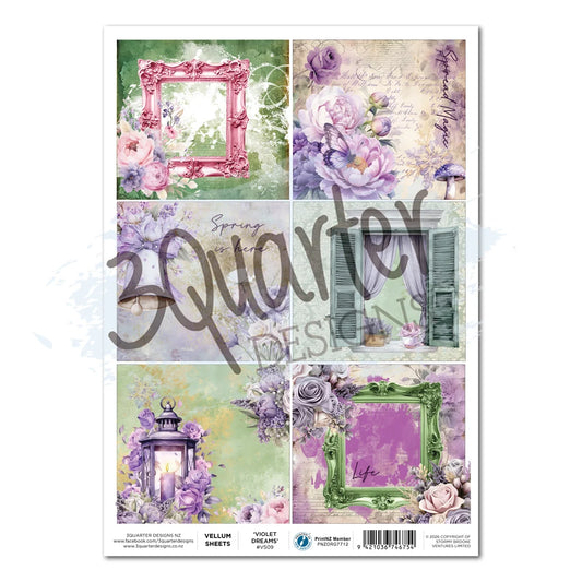 3 Quarter Designs - Vellum - Violet Dreams