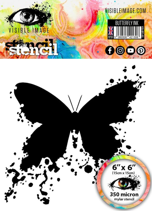 Visible Image Stencils -Butterfly Ink