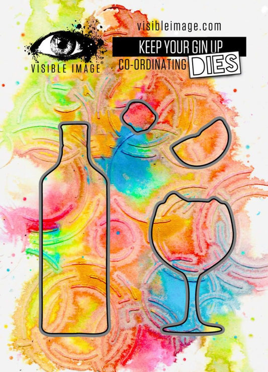 isible Image Co-Ordinating Dies - Keep Your Gin Up