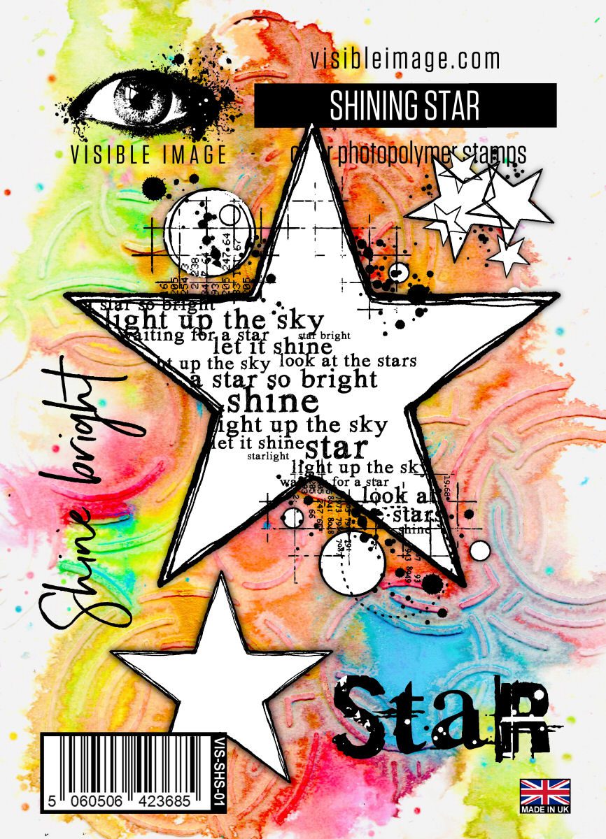 Visible Image clear stamps - Shining Star