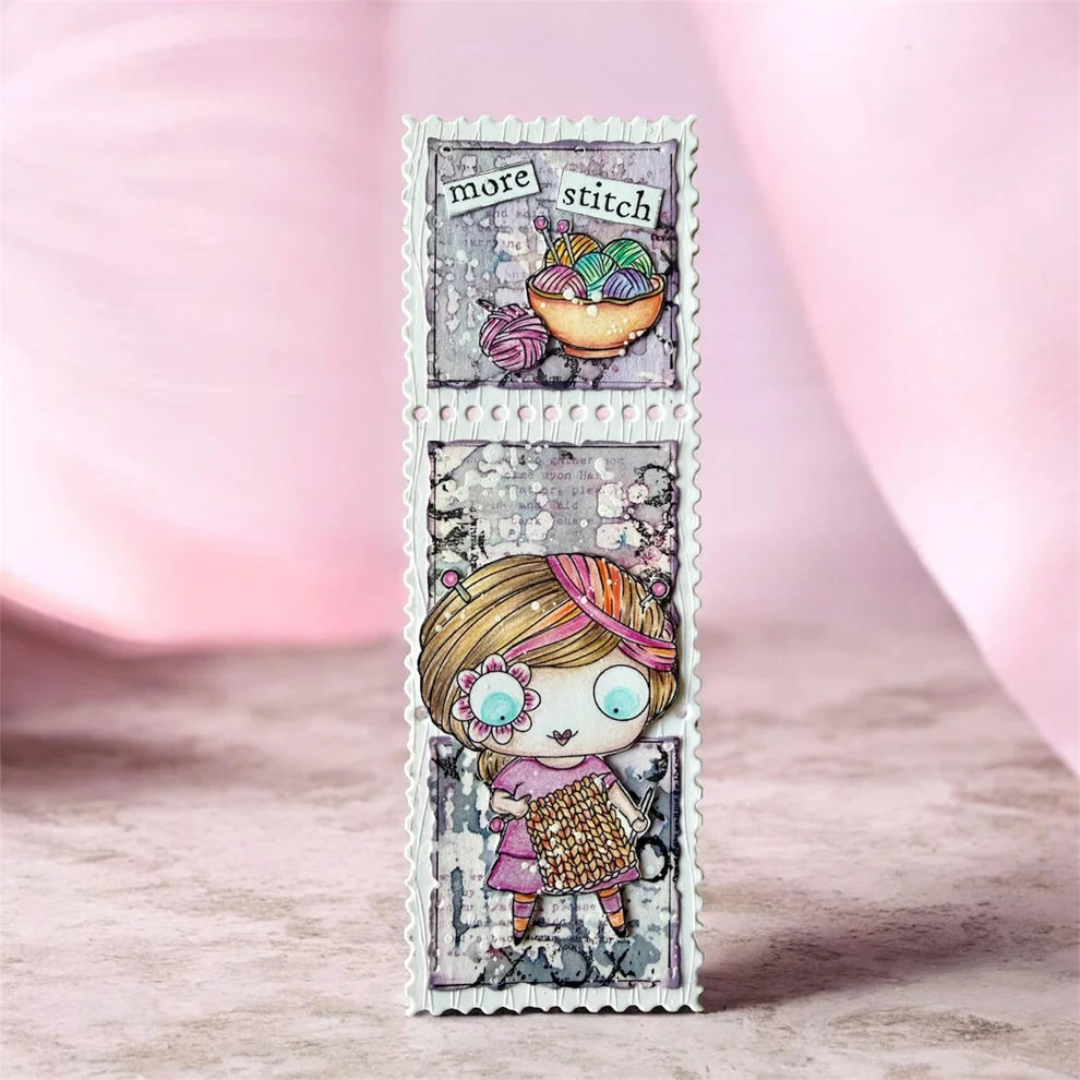 AALL & CREATE - A7 Stamps - Yarn love #1502