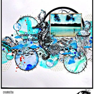 Visible Image clear stamps -Dare To Swim
