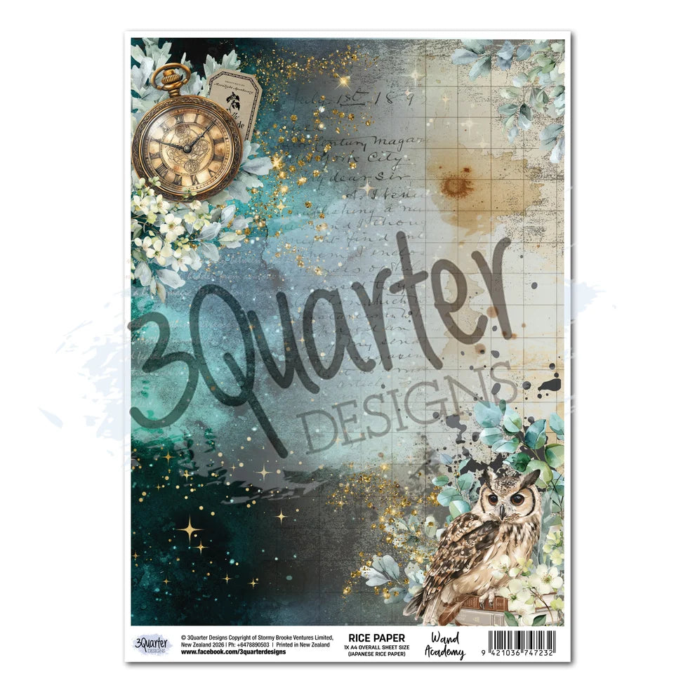 3 Quarter Designs - Rice Paper Sheet- Wand Academy