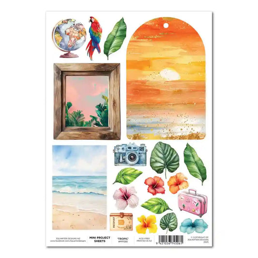 3 Quarter Designs - Mini Project Sheets - Tropic