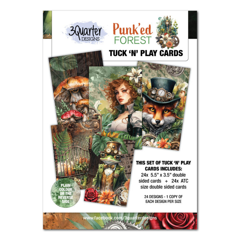 3 Quarter Designs - Punk'ed Forest Tuck 'n' Play Cards
