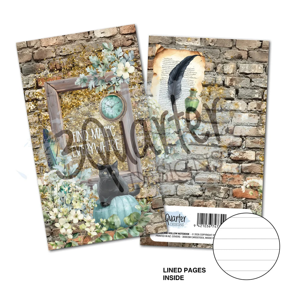 3 Quarter Designs - Mini Notebook - Wand Academy
