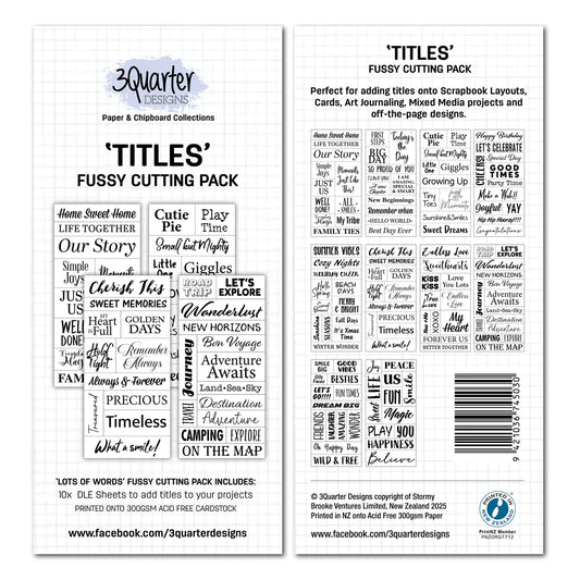 3 Quarter Designs - Tiles - Fussy Cutting Pack
