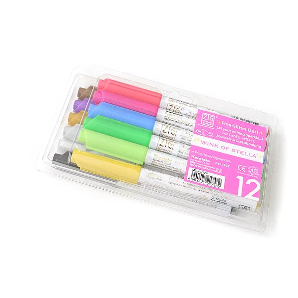 Zig - Wink Of Stella Pen- 12 Colour Set