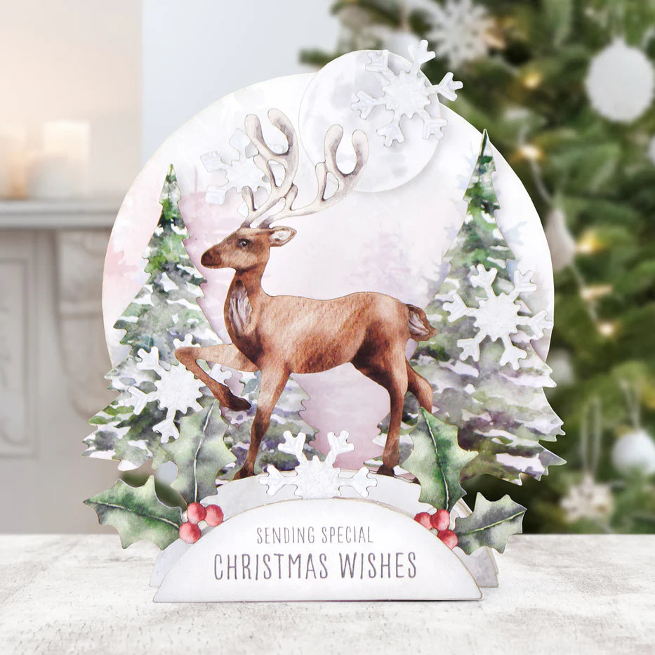 Katy Sue - Watercolour Christmas Animals - Pop Up Card Making Kit