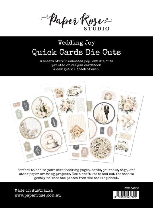 Paper Rose - Wedding Joy 6 x 8 " Quick Cards Die Cuts