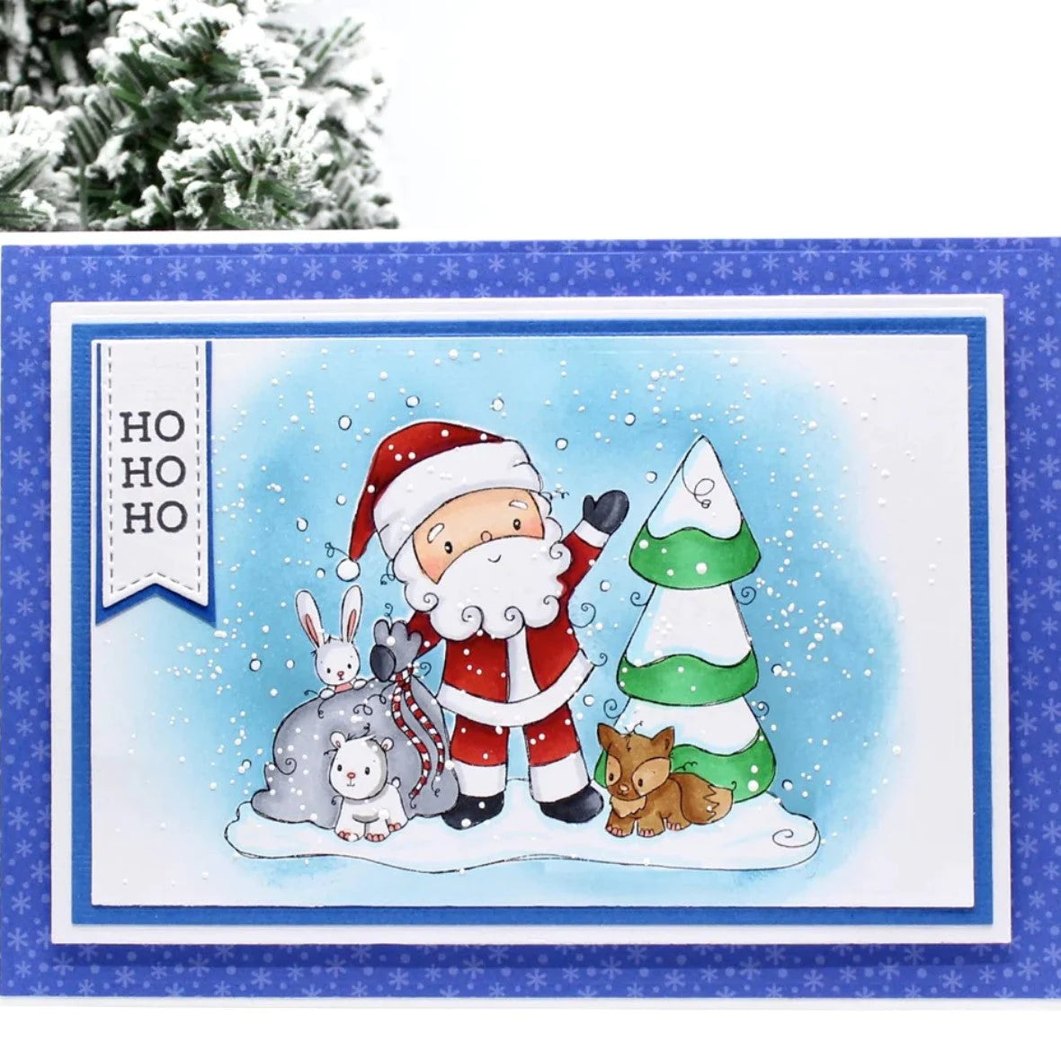 Paper Rose -  Metal Die - Woodland Santa Be Merry
