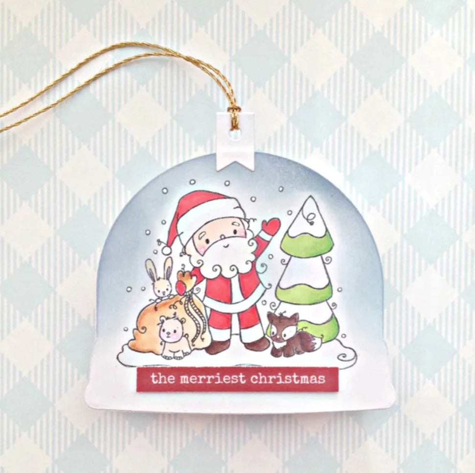 Paper Rose -  Metal Die - Woodland Santa Be Merry
