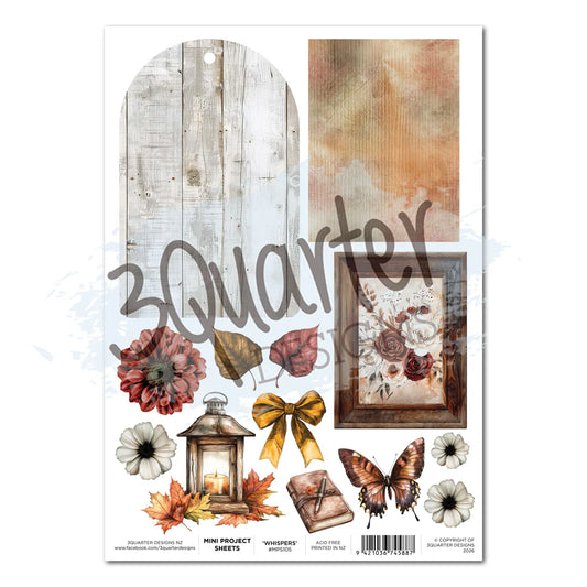 3 Quarter Designs - Mini Project Sheets - Whispers