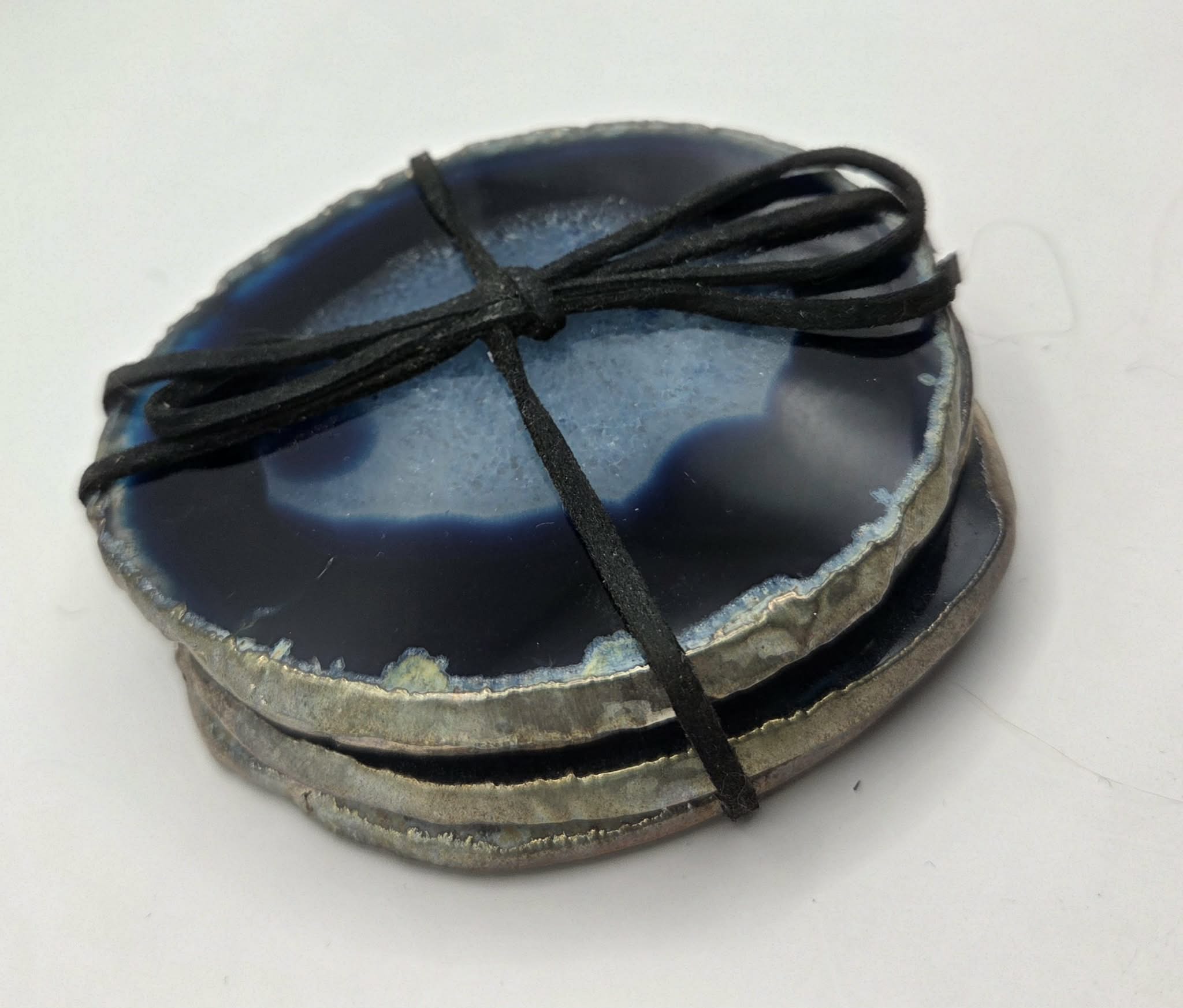 Agate Coaster - Blue