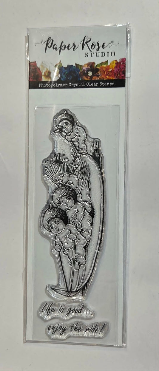 Paper Rose -  Clear Stamp Set - May Gibbs Snugglepot & Cuddlepie Having Fun