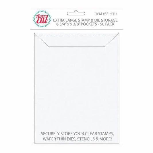 Avery Elle - Extra Large Stamp & Dies Storage Pockets 50pack
