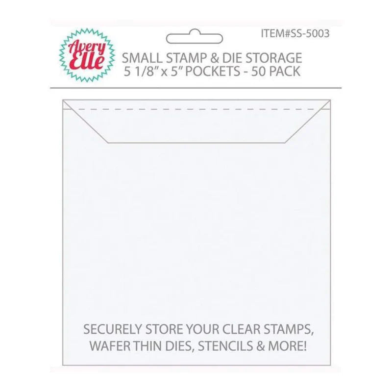 Avery Elle - Small Stamp & Dies Storage Pockets 50pack