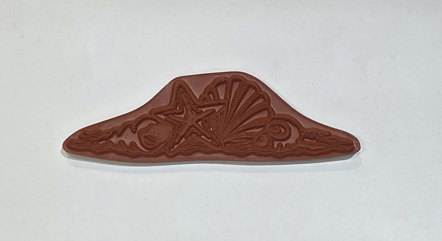 Kaszazz Rubber Stamp - Shell Border
