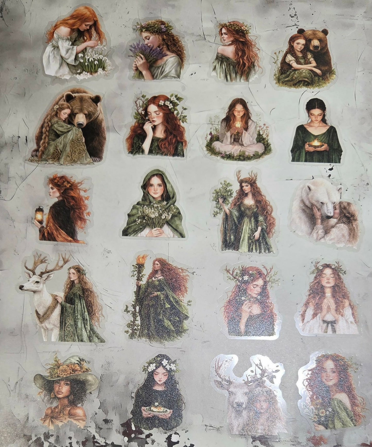 Clear Stickers - Forest Maiden's (12)