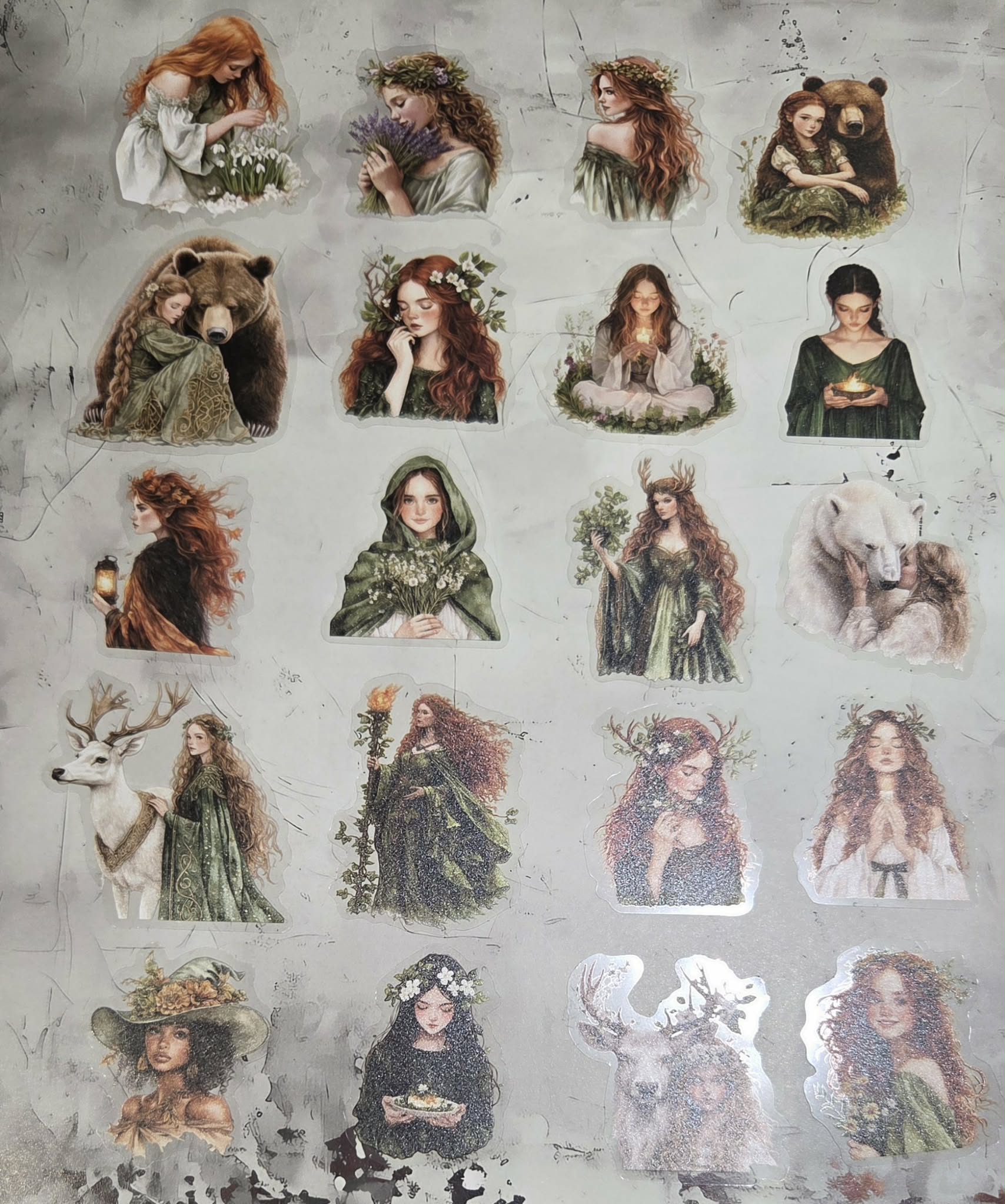Clear Stickers - Forest Maiden's (12)