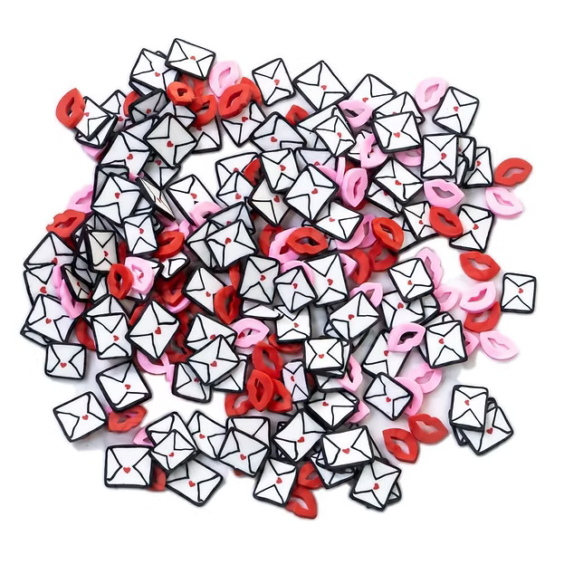 Buttons Galore Sprinkletz Embellishments - Love Letters