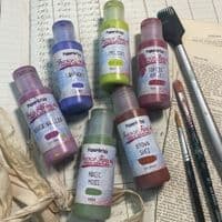 Paper Artsy Fresco Finish Chalk Acrylics - Berrylicious Brights Set (6)