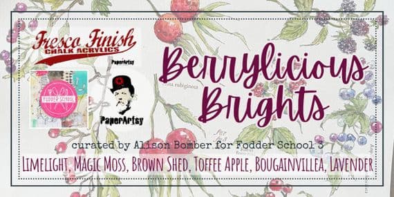 Paper Artsy Fresco Finish Chalk Acrylics - Berrylicious Brights Set (6)